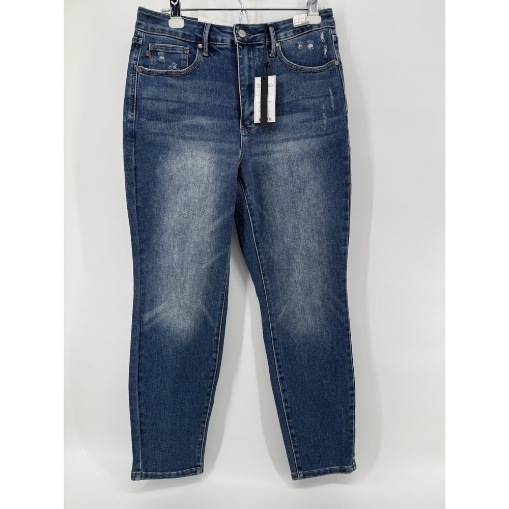 Judy Blue‎ High Rise Dark Wash Tummy Control Slim Jeans 11/30 NWT